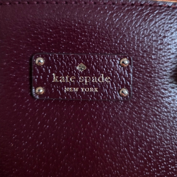 Kate Spade Grove Street Carli Medium Satchel Handbag in Cherrywood Red NWOT - Picture 6 of 17